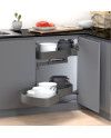 Esquinera Gemela NEO System 90 Grafito | Rincón Cocina Premium