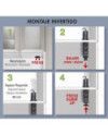 Torre oculta 2 enchufes + 1 USB-A + 2 USB-C Negro