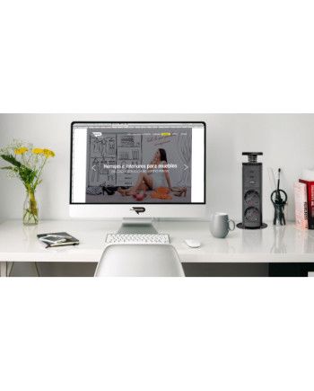 Torre oculta 2 enchufes + 1 USB-A + 2 USB-C Negro