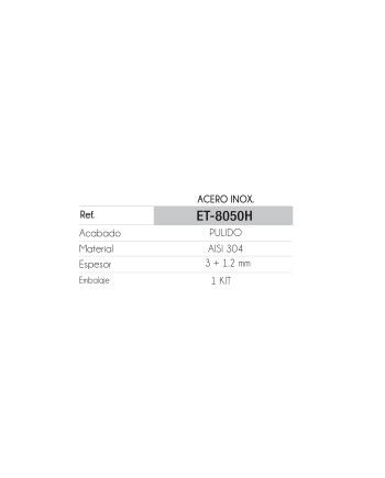 Fregadero APOLO sobre encimera 80x50x22 Acero Inox