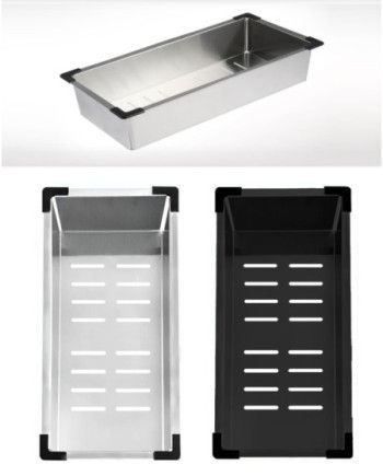 Cesta escurridor fregadero Negro