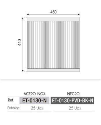 Escurridor enrollable fregadero varillas cuadradas Negro
