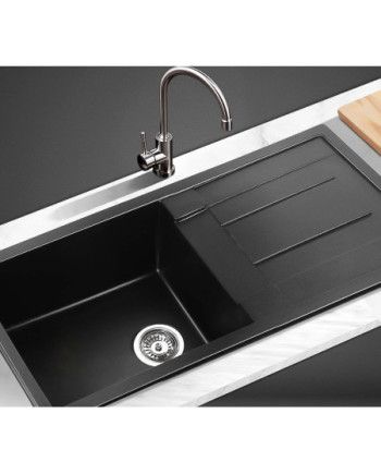 Fregadero NEPTUNO 860x500x235 Negro/Gris/Blanco