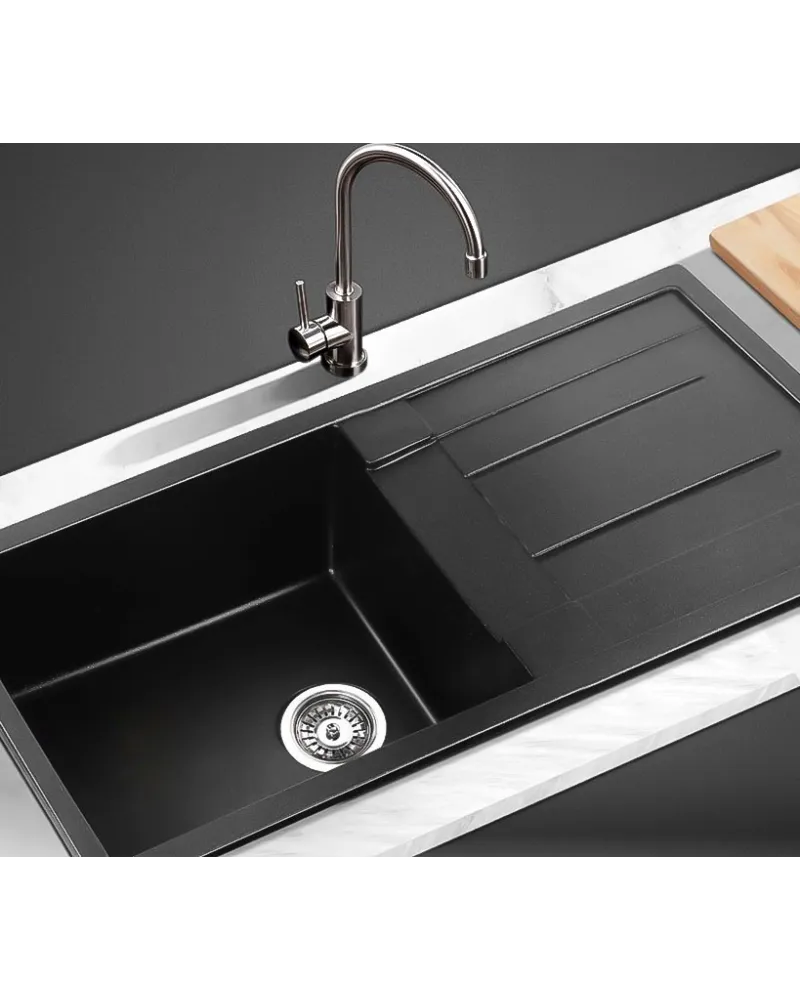 Fregadero NEPTUNO 860x500x235 Negro/Gris/Blanco