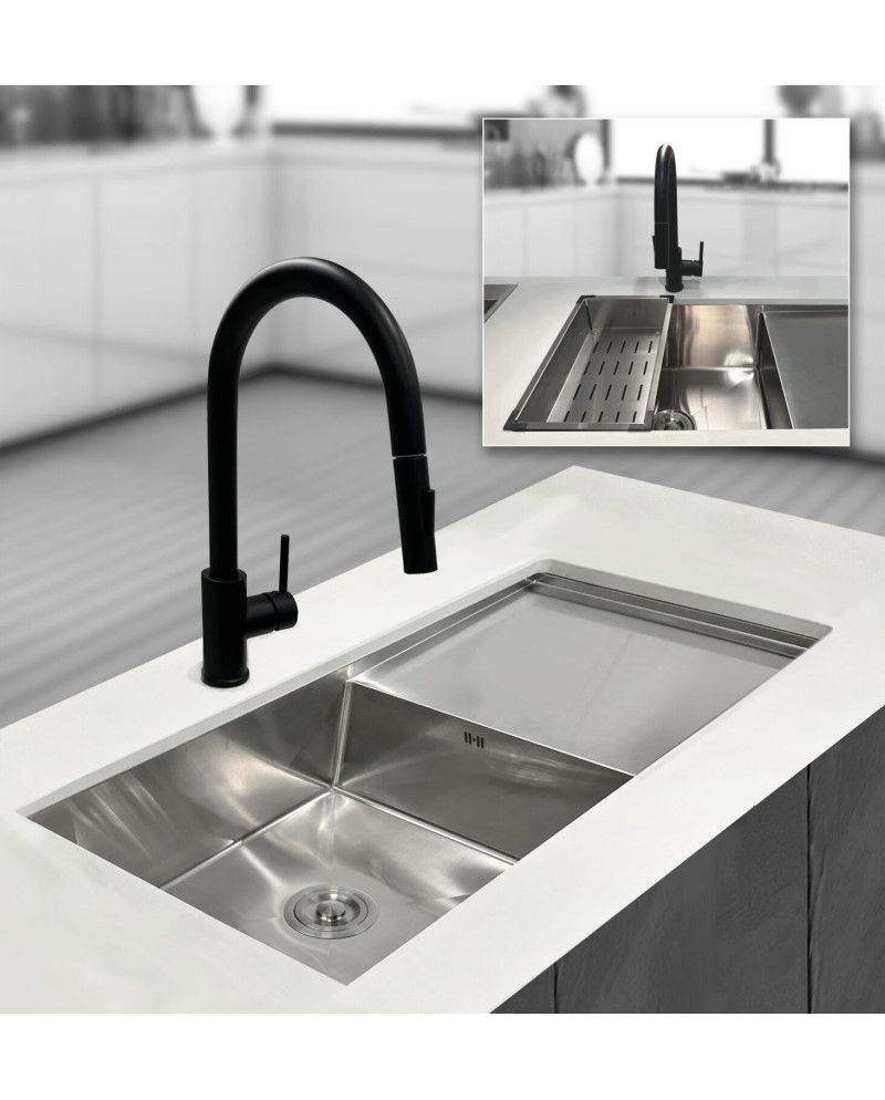 Fregadero ATENEA 860x450x200 Inox