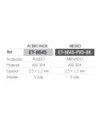 Fregadero ATENEA 860x450x200 Inox