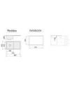 Fregadero ATENEA 860x450x200 Inox