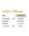 Fregadero PRAGA 1200x500 Inox
