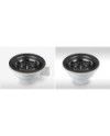 Set tapones fregadero 2 senos Negro
