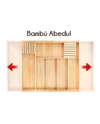 Cubertero extensible bambu nogal MOD.600-900 | Ref. F94435