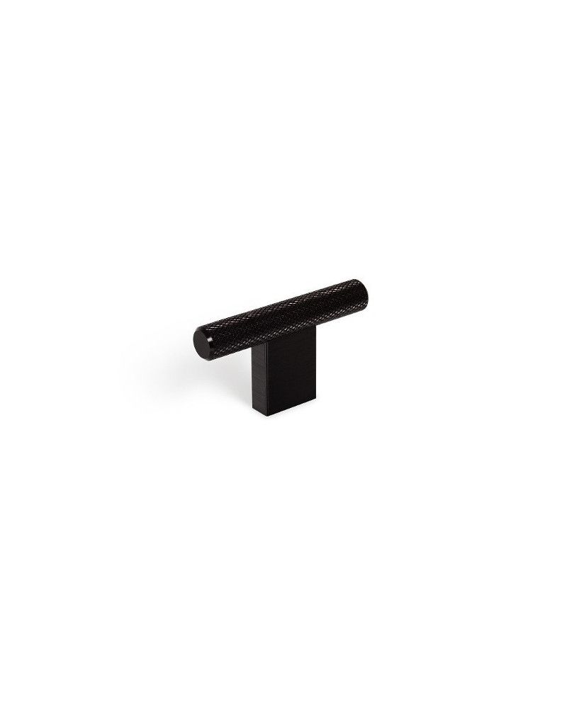 Pomo T negro cepillado VIEFE Graf Mini 60x33mm
