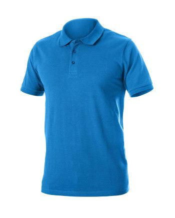 Polo de Algodón Azul de Trabajo Tallas S-2XL | Ropa Laboral