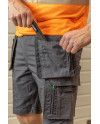 Pantalón Corto de Trabajo LEMBERG Gris Oscuro con Bolsillos | S-XL