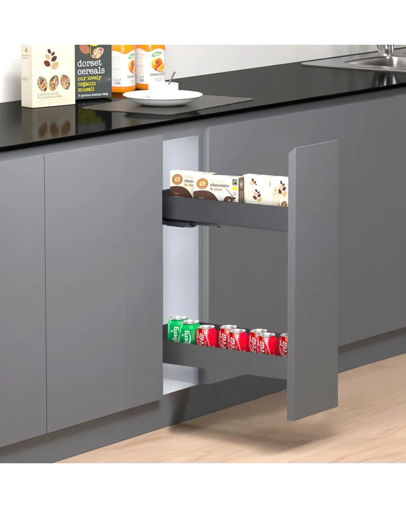 Botellero NEO System 70 cm Grafito | Extraíble Cocina Moderno