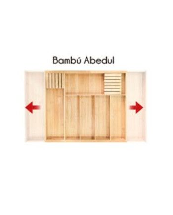 Cubertero extensible bambu abedul MOD.600-900 | Ref. F94430