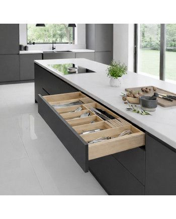 Cubertero extensible bambu nogal MOD.600-900 | Ref. F94435