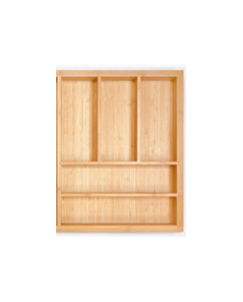 Cubertero de madera extensible abedul 400-600 mm GTV | Organizador cajón cocina