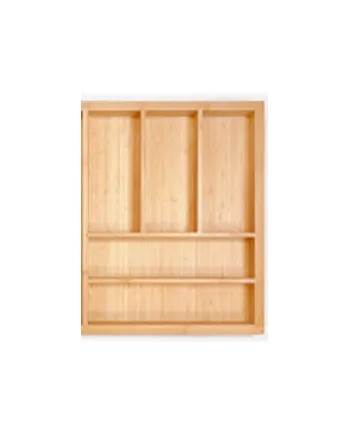Cubertero de madera extensible abedul 400-600 mm GTV | Organizador cajón cocina