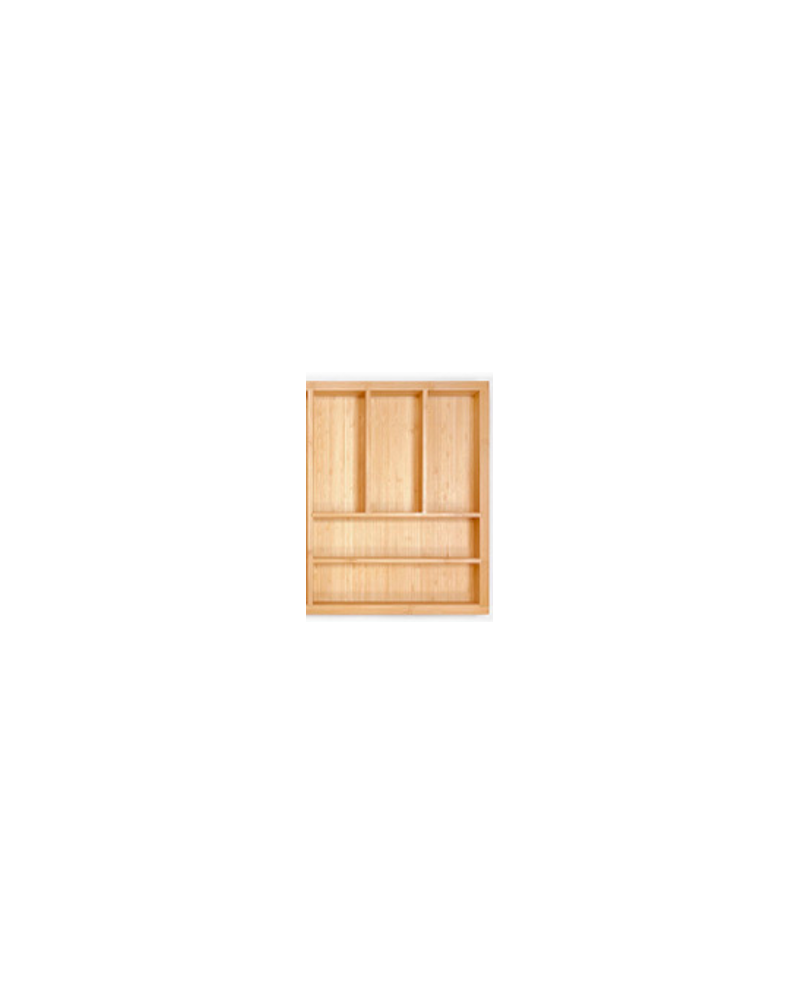 Cubertero de madera extensible abedul 400-600 mm GTV | Organizador cajón cocina