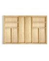 Cubertero de madera extensible 800-1100 mm | Organizador cajón cocina grande