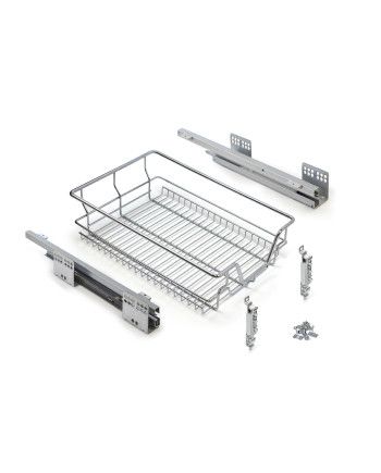 Cesto extraíble de alambre multiuso con guías soft close | 30-100 cm