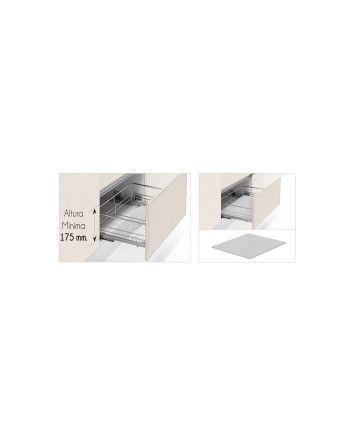 Cesto extraíble de alambre multiuso con guías soft close | 30-100 cm
