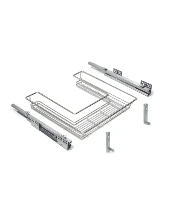 Cesto bajo fregadero extraíble con soft close | 90 cm