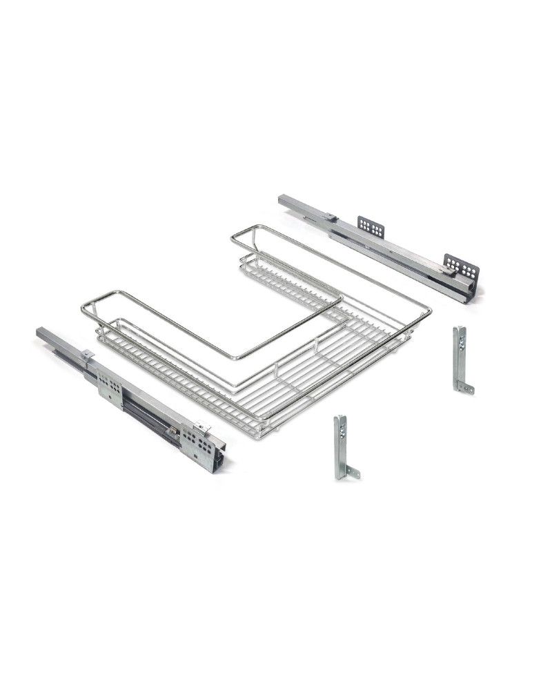 Cesto bajo fregadero extraíble con soft close | 90 cm
