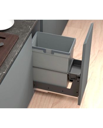 Cubo Basura Extraíble 30 cm 27,5L | Contenedor Cocina Interior