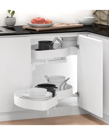 Esquinera Gemela NEO System 90 Blanco | Extraíble Cocina