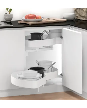 Esquinera Gemela NEO System 90 Blanco | Extraíble Cocina