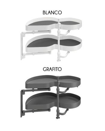 Esquinera Gemela NEO System 90 Blanco | Extraíble Cocina