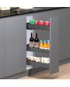 Botellero NEO System 80 cm Grafito | Extraíble Cocina Alto