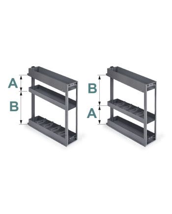 Botellero NEO System 80 cm Grafito | Extraíble Cocina Alto