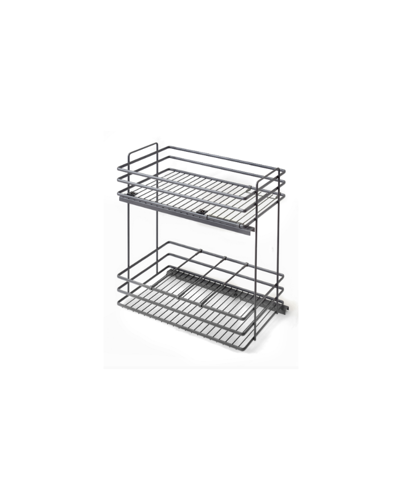 Botellero Extraíble Deluxe 70 cm Grafito | Cocina con Freno