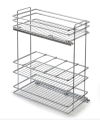 Botellero Extraíble PUSH 80 cm Cromo Deluxe | Cocina Moderna