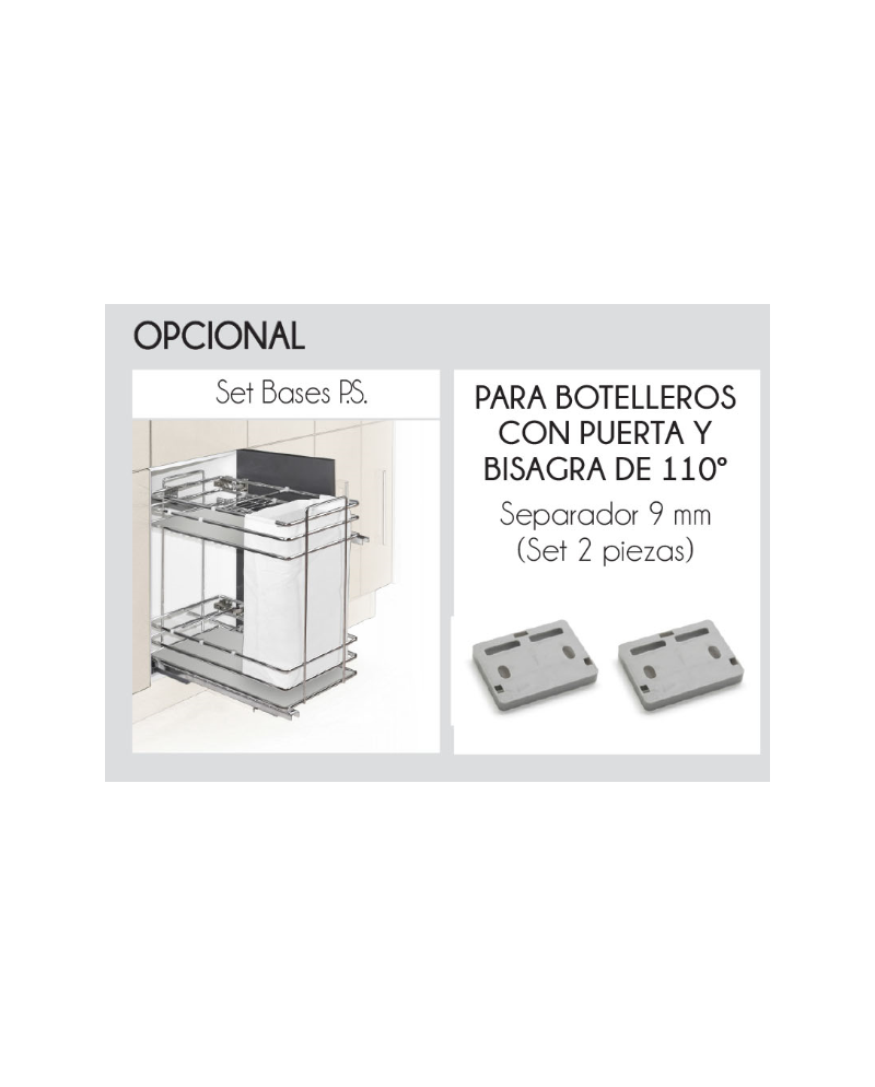 Separadores 9 mm para Botelleros | Organización Cocina