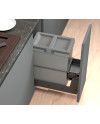 Cubo Basura Extraíble 30 cm 27,5L | Contenedor Cocina Interior