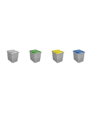 Contenedor Ecológico 60, 80 y 90cm 4 Cubos | Reciclaje Modular Cocina