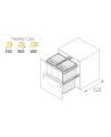 Cubo Basura Extraíble 60 cm 2x40L | Reciclaje Alta Capacidad