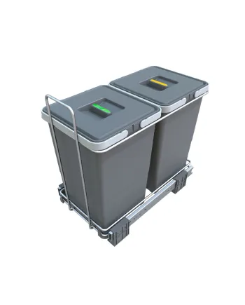 Cubo Basura Extraíble Ecofil 40 cm 2x18L | Sistema Manual