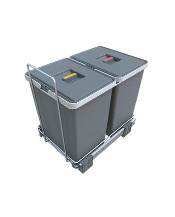 Cubo Basura Extraíble Ecofil 40 cm 2x18L | Sistema Manual