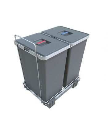 Cubo Basura Extraíble Ecofil 40 cm 2x18L | Sistema Manual