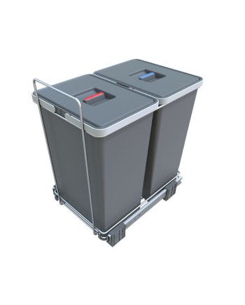 Cubo Basura Extraíble Ecofil 40 cm 2x18L | Sistema Manual