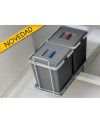 Cubo Basura Extraíble Ecofil 40 cm 2x18L | Sistema Manual