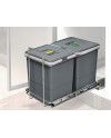 Cubo Basura Extraíble Ecofil 40 cm 2x18L | Sistema Manual