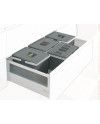 Cubo Reciclaje 90 cm 4x12L | Contenedor Extraíble Cocina