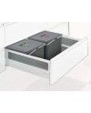 Cubo Reciclaje 90 cm 4x12L | Contenedor Extraíble Cocina