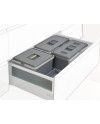 Cubo Reciclaje 90 cm 4x12L | Contenedor Extraíble Cocina