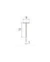 Unión Encimera 40 mm Recta | Perfil Unión Cocina Multicolor